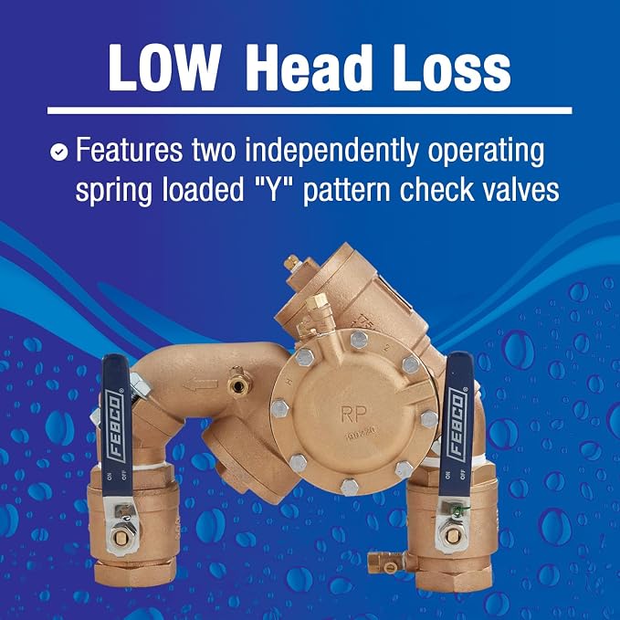 Febco LF825Y RPZ Backflow Preventer, Lead-Free Bronze, Y Pattern - Image 9
