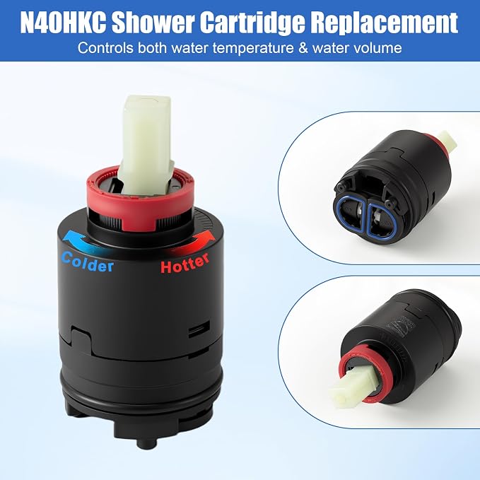 N40HKC Shower Cartridge Replacement, 40 mm Tub/Shower Faucet Cartridge - Image 4