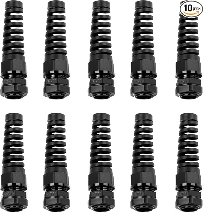 Cable Glands PG11 Nylon Cable Gland Waterproof joints by YIOVVOM