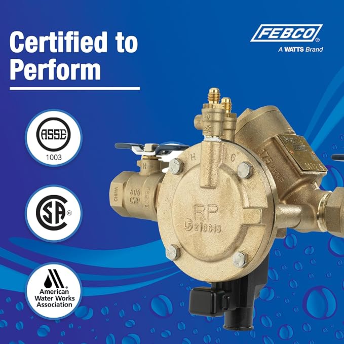 Febco LF825Y RPZ Backflow Preventer, Lead-Free Bronze, Y Pattern - Image 6