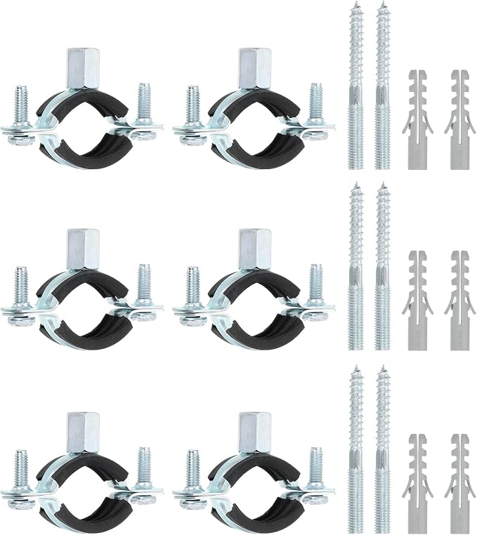 uxcell 10 Pcs Adjustable Pipe Bracket Clamp by uxcell