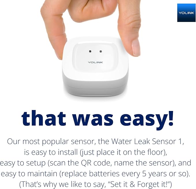 YoLink LoRa Smart Water Leak Protection System, Including 3/4" Commercial Grade - Image 4