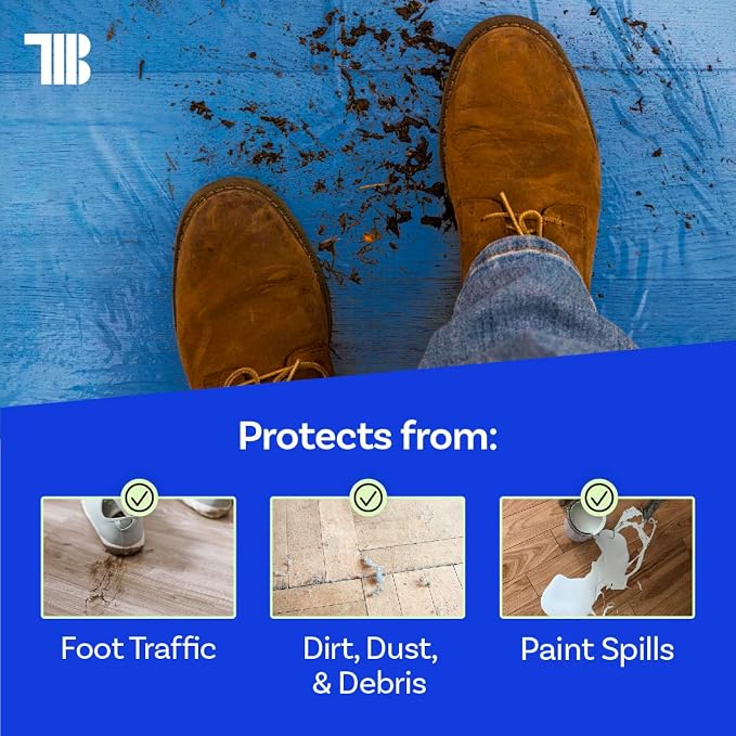 Floor Protection Film, 48 inch x 500' roll, Made in USA, Temporary Covering - Image 6