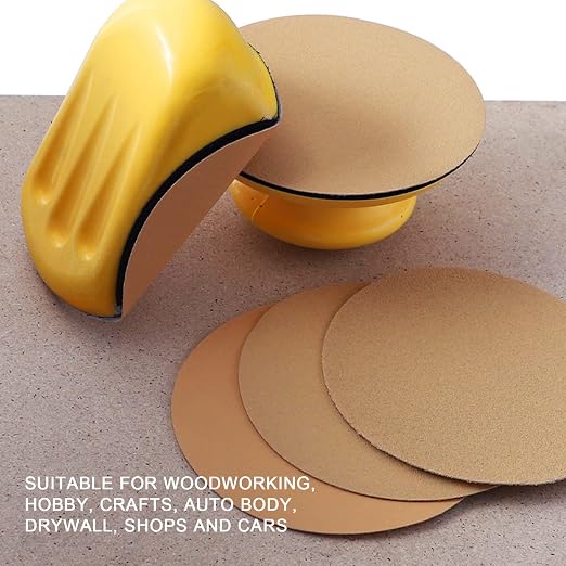 16Pcs Hook Backing Plate Sand Pad, Hand Sanding Blocks - Image 4