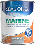 SEAL-ONCE Marine Ready Mix Wood Sealer and Stain, Coastal Gray, 1 Gallon | by SEAL-ONCE