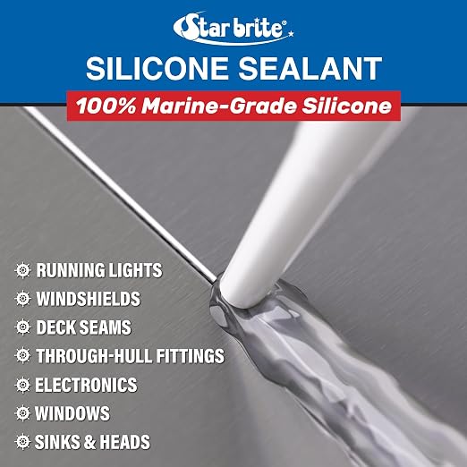 STAR BRITE Marine Silicone Sealant White - Image 5