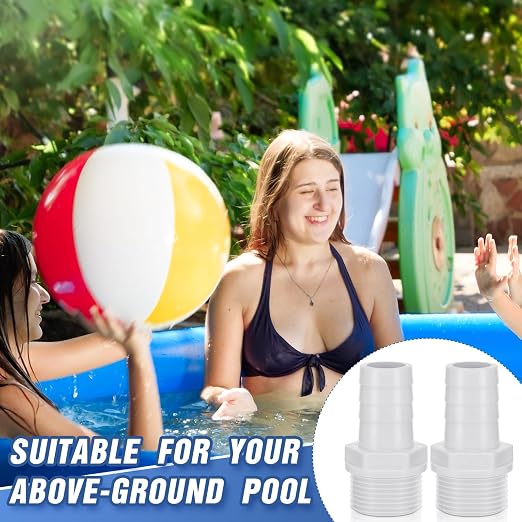 2 Pcs Pool PVC Tube Fitting Barbed Hose Fittings Adapter | Hose Fittings - Image 4