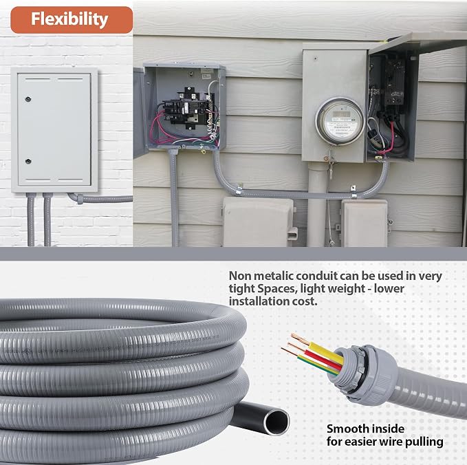 Liquid-Tight Conduit 1-1/4 inch 25ft w/UL Certification | Flexible Electrical - Image 6