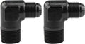 EVIL ENERGY 10AN to 3/4" NPT Male 90 Degree Fitting Adapter Aluminum 2PCS by EVILENERGY