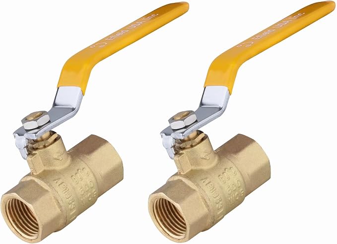 EFIELD 3/4-Inch 600 WOG FNPT Full Port Brass Ball Valve | FIP Threaded by EFIELDPEXTUBING
