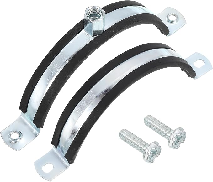 uxcell 4 Pcs Adjustable Pipe Bracket Clamp, 4-1/2" Wall Ceiling Mount Split - Image 3