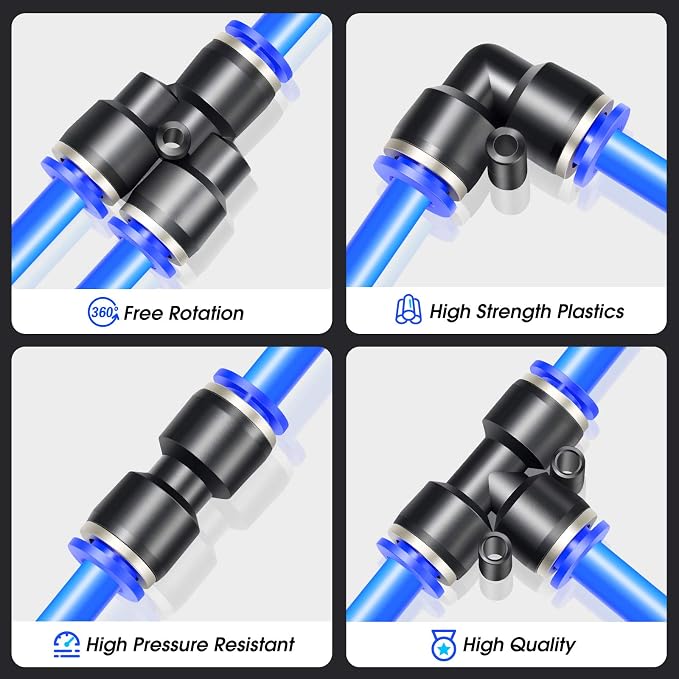 TAILONZ PNEUMATIC 14mm od Push to Connect Fittings Pneumatic Fittings Kit 2 - Image 4