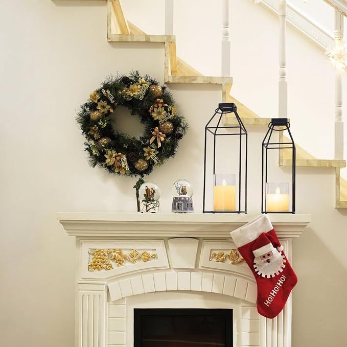 Lanterns Decorative Outdoor 2PCS Front Porch Decor Lantern - Image 4