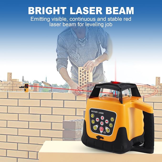 IP54 Red Beam 360° Rotary Laser Level - Image 4
