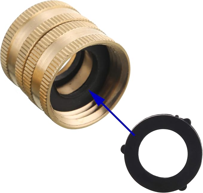M MINGLE Garden Hose Adapter 3/4”, Male to Male, Female to Female, Solid Brass - Image 4
