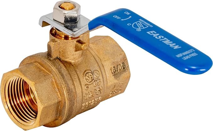 Eastman 3/4 Inch IPS Heavy Duty Full Port Ball Valve, Brass Plumbing Fitting by Eastman