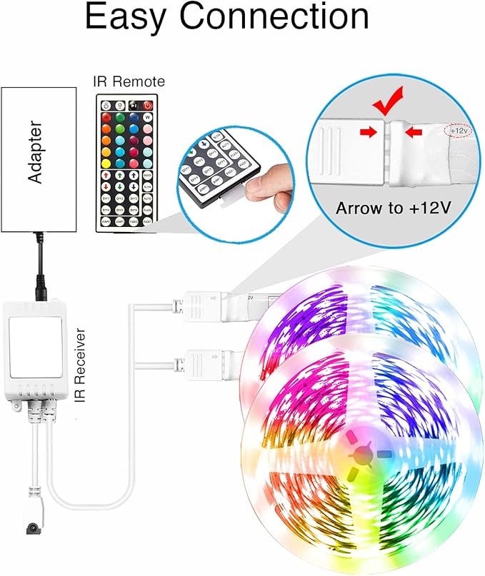 VOLIVO 300FT LED Strip Lights for Bedroom RGB Color Changing | Ultra Long LED - Image 8