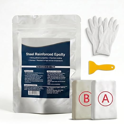 3.53 oz/100g White Epoxy Putty Repair Kit by Unknown