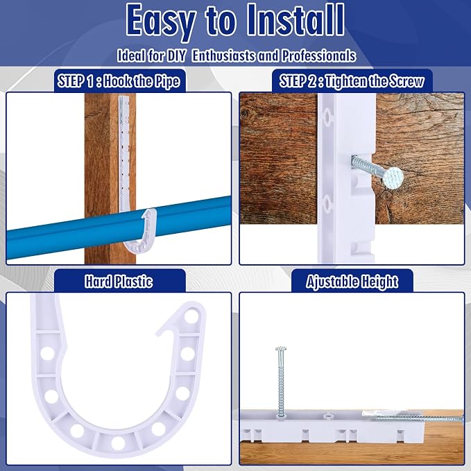 Novabright 20 Pcs 2 Inch Pex Support J Hook Pipe Hanger - Image 4