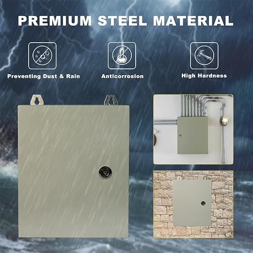 Waterproof Electrical Enclosure 20 x 16 x 6'', Outdoor Electrical Box - Image 5