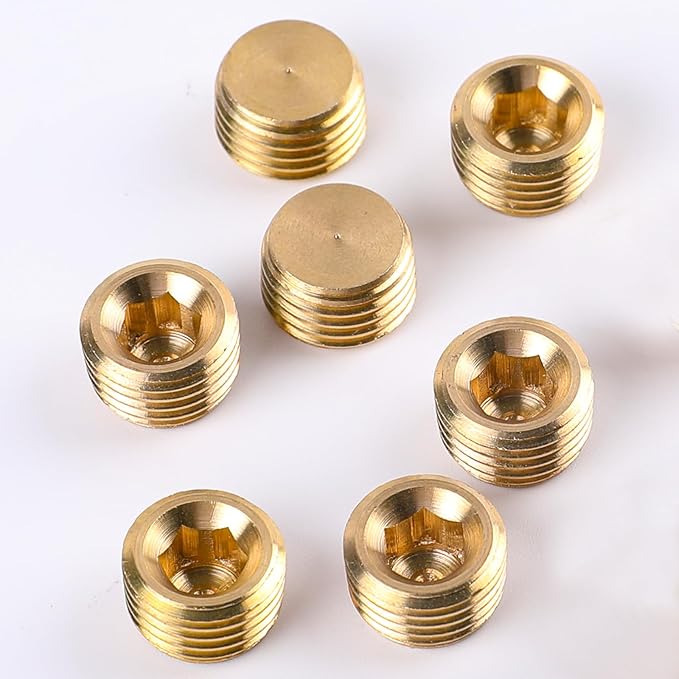 1/8" NPT Male Plug Fitting Set, Internal Hex Socket Thread Socket Plug Kit - Image 6