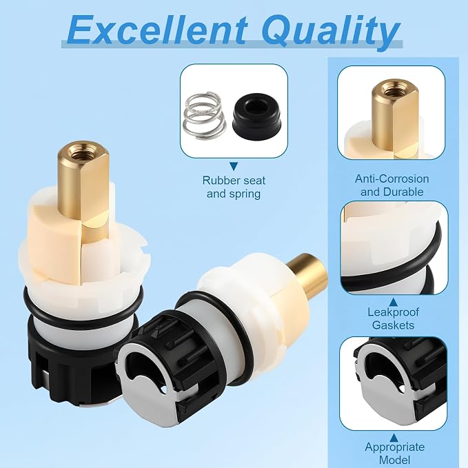 2 Pack RP25513 Faucet Stem Replacement, Compatible - Image 3
