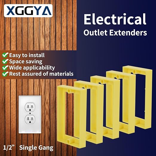 Single Gang Receptacle Outlet Box Extenders, Electrical Outlet Extender - Image 2