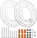 2 Pack Universal Light Fixture Mounting Bracket, 4 Inches Diameter Steel Round by Armiika