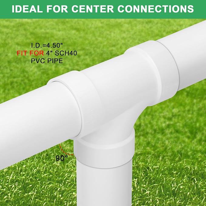 4IN PVC DWV Sanitary Tee 3-Way PVC Pipe Fittings Adapter Furniture Build Grade - Image 3