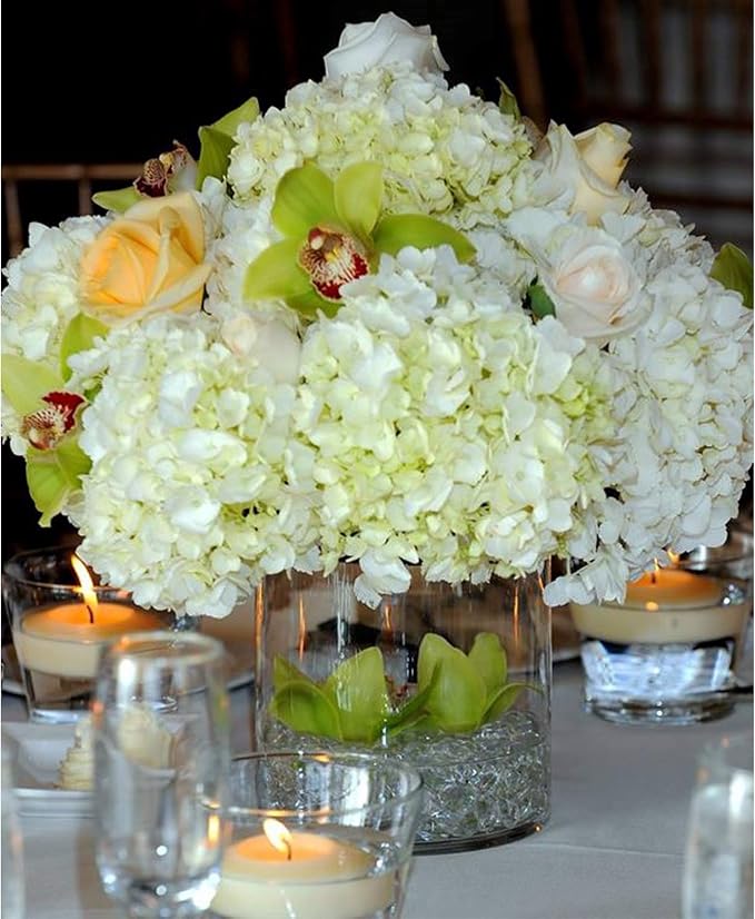 WGV Cylinder Vase, Floral Container, Glass Candle Holder Centerpiece Planter - Image 6