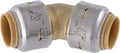 SharkBite Max 1/2 Inch 45 Degree Elbow, Push to Connect Brass Plumbing Fitting by SharkBite