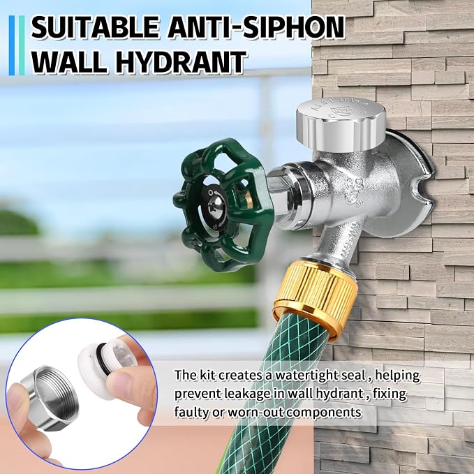 Chrome Outdoor Faucet Repair Kit, ASSE 1019-A Vacuum Breaker Outside Faucet - Image 6