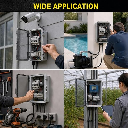 IP67 ABS Outdoor Electrical Box Waterproof 20.1''×16.1''×7.9'' | Weatherproof - Image 6