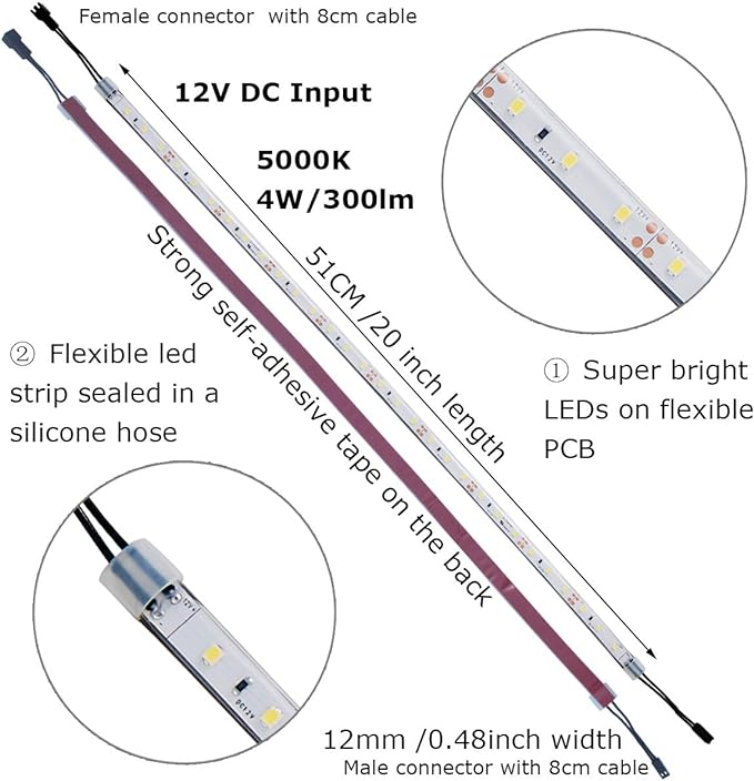 Under Cabinet Light, 1800 Lumen, Daylight 5000K. Suitable - Image 5