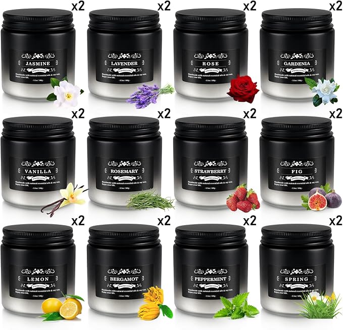 YOROXRG Scented Candles Gifts Set 12 Pack Soy Wax Travel Tin Jar Candles - Image 5