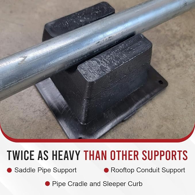 USA Made BULLKE 4 Pack Mini Rooftop Pipe Support - Image 3