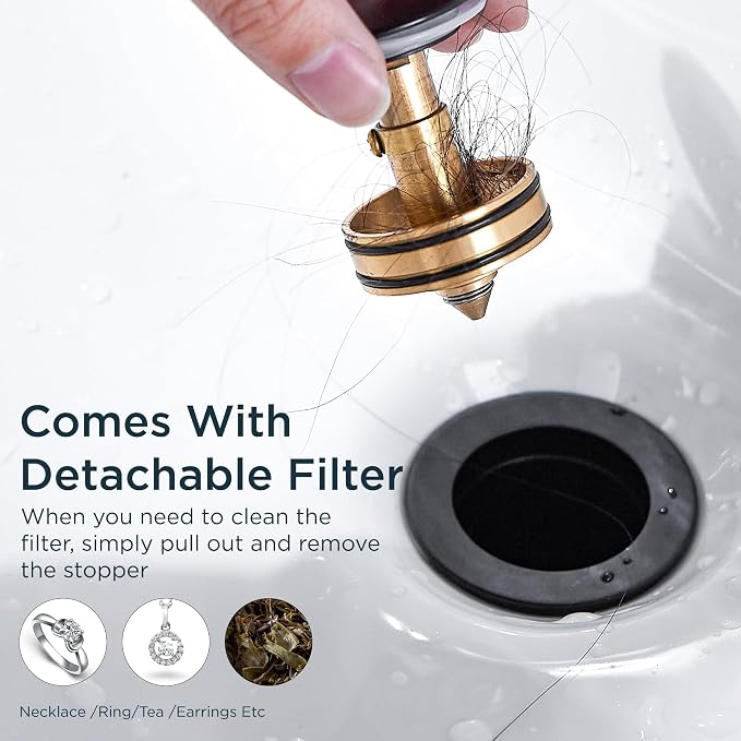 FORIOUS Sink Drain Without Overflow - Image 5
