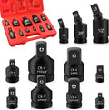 11PCS Impact Socket Adapter and Reducer Set, 1/4" 3/8" 1/2" 3/4" 1" Inch Square by Unknown