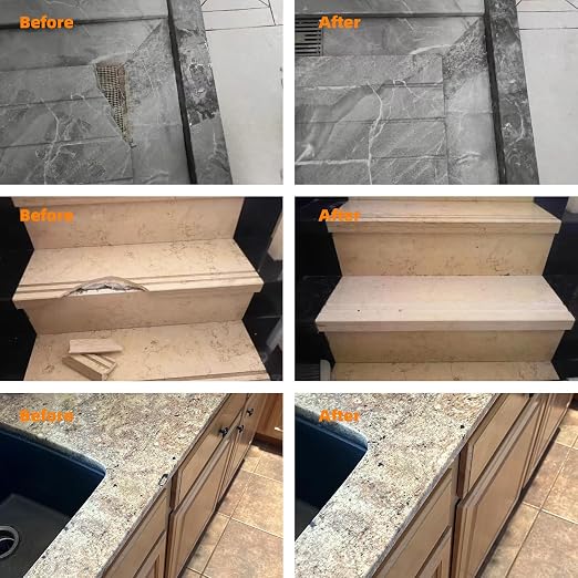 Granite and Quartz Countertop Chip Filler Repair Kit Tile & Fiberglass - Image 3