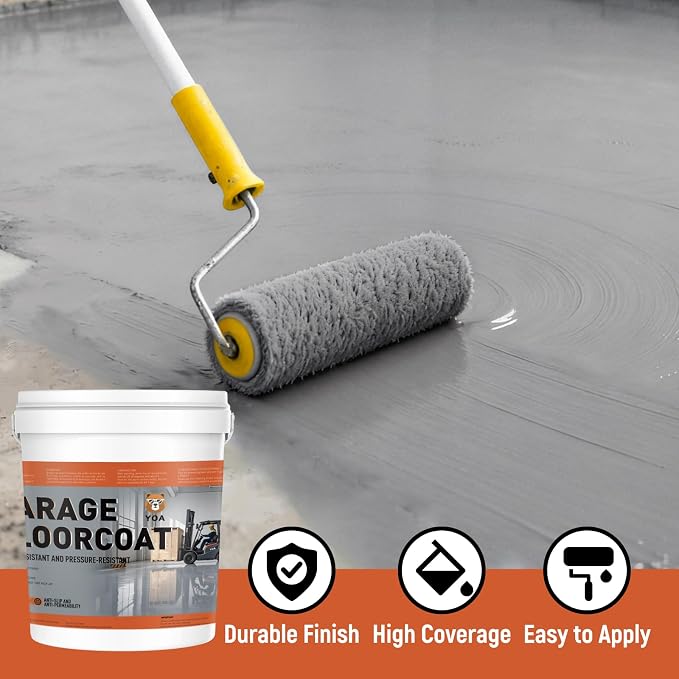 YOA Professional Epoxy Floor Coating, Acrylic Concrete Paint, Suitable - Image 5
