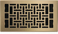 Decor Grates AJH612-A Oriental Floor Register, 6x12 Inches, Antique Brass Finish by DecorGrates