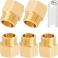 Brass Pipe Fitting, 3/4 Inch NPT Male to 3/4 Inch NPT Female Brass Pipe Hose by RouLiPouLi