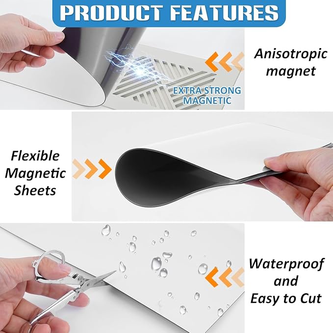 Magnetic Vent Covers, Extra Strong Magnets, 5.5" x 12", Fits Steel Vents Only - Image 4