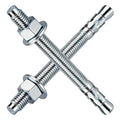 1/2" x 5-1/2" 50PCS Concrete Wedge Anchors, Heavy-Duty Cement Anchor Bolts by Pilida