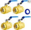 WiseWater 3/4" NPT Full Port Brass Ball Valve, UPC Certified, 600 WOG, Plumbing by WiseWater