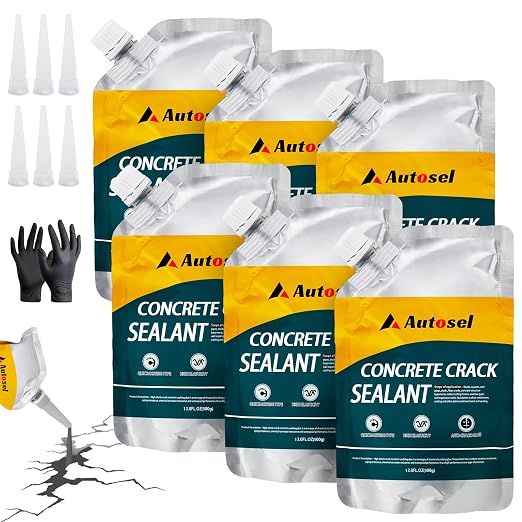 Concrete Crack Filler, Cement Crack Filler, Self-Leveling Crack Filler Concrete by AutoselHomeSolutions