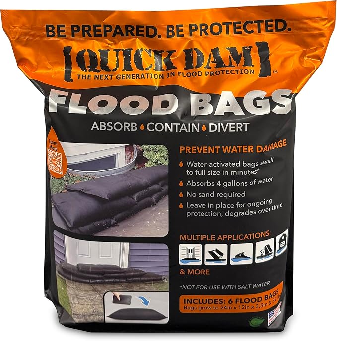 Quick Dam 12" x 24" Water Activated Flood Bags by QuickDam