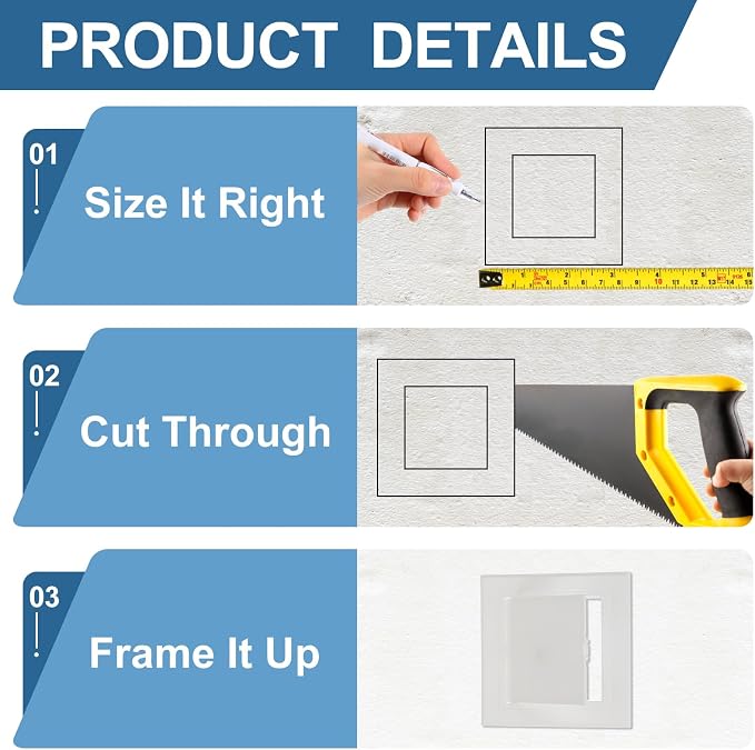 PATIKIL 6x6 Inch Removable Hinged Access Panel - Image 4