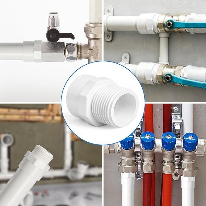 12 Pack 3/4" PVC Male Adapter, Schedule 40 - Image 4