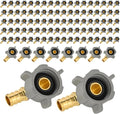 EFIELD 1/2 Inch Pex X 7/8 Inch Toilet Ballcock Swivel Elbow Adapter, Brass by EFIELDPEXTUBING